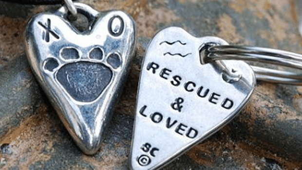 Rescued & Loved Dog Pendant